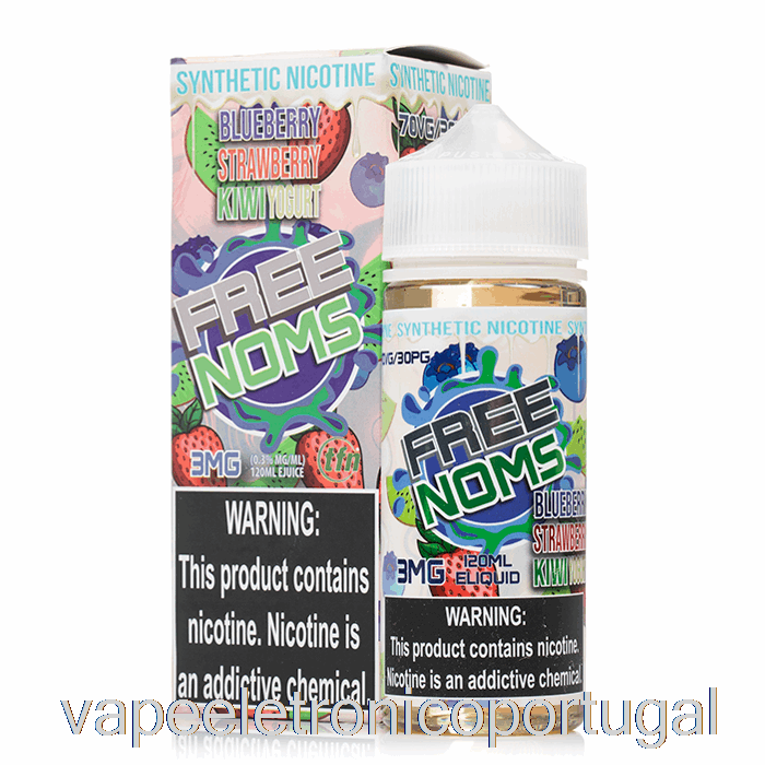 Vape Eletronico Iogurte Mirtilo Morango Kiwi - Nomenon - 120ml 6mg